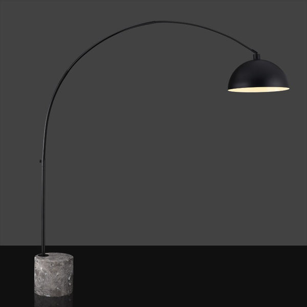 Safavieh Rosabellina 80 Inch Marble Base Floor Lamp with Gold Iron Frame for Modern Living Black / Grey CTL1105B