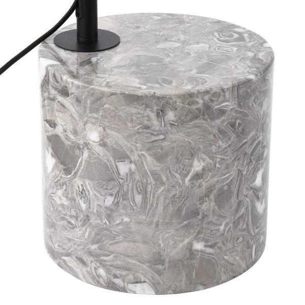 Safavieh Rosabellina 80 Inch Marble Base Floor Lamp with Gold Iron Frame for Modern Living Black / Grey CTL1105B