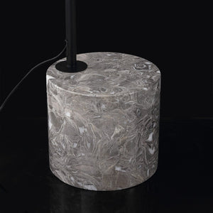 Safavieh Rosabellina 80 Inch Marble Base Floor Lamp with Gold Iron Frame for Modern Living Black / Grey CTL1105B