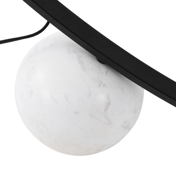 Safavieh Krysandra Marble Base Floor Lamp With Black Iron Stem And Grey Marble – Minimalist Ambient Light CTL1109A