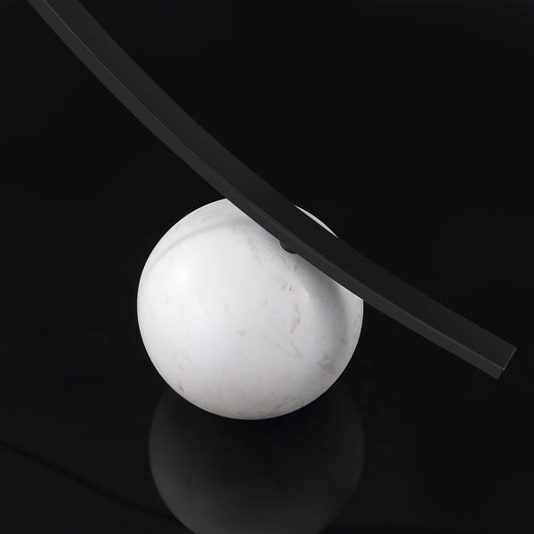 Safavieh Krysandra Marble Base Floor Lamp With Black Iron Stem And Grey Marble – Minimalist Ambient Light CTL1109A