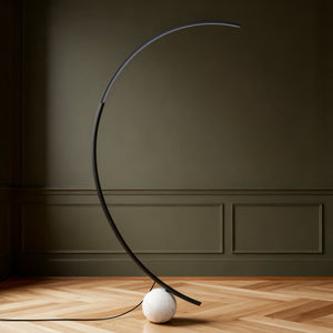 Safavieh Krysandra Marble Base Floor Lamp With Black Iron Stem And Grey Marble – Minimalist Ambient Light CTL1109A