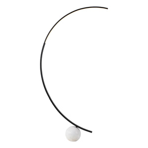 Safavieh Krysandra Marble Base Floor Lamp With Black Iron Stem And Grey Marble – Minimalist Ambient Light CTL1109A