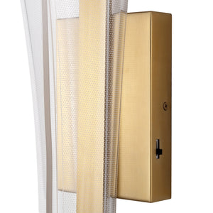 Safavieh Fenric Acrylic Wall Sconce Clear With Gold Accents — Slim Vertical Led-Ready Accent Lighting Fixture CTL1110A