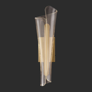 Safavieh Fenric Acrylic Wall Sconce Clear With Gold Accents — Slim Vertical Led-Ready Accent Lighting Fixture CTL1110A