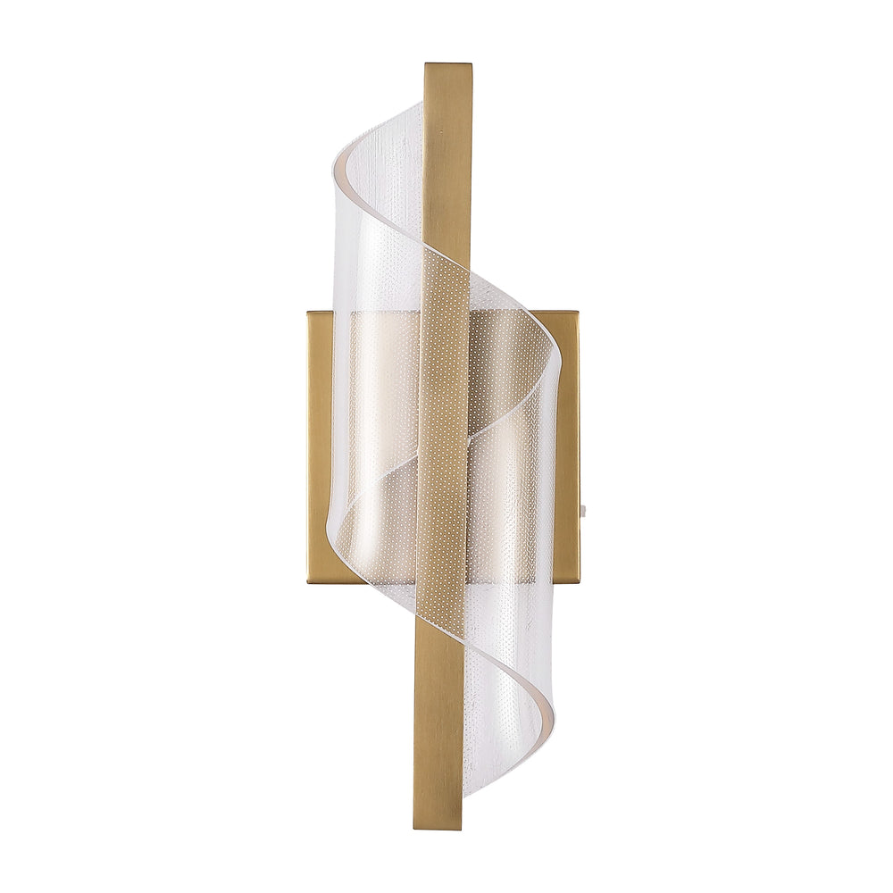 Safavieh Leighton Acrylic Wall Sconce With Clear Acrylic Diffuser And Gold Accents For Warm Ambient Glow CTL1111A
