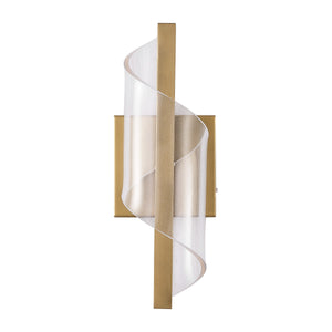 Safavieh Leighton Acrylic Wall Sconce With Clear Acrylic Diffuser And Gold Accents For Warm Ambient Glow CTL1111A