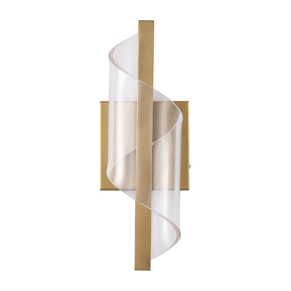Safavieh Leighton Acrylic Wall Sconce With Clear Acrylic Diffuser And Gold Accents For Warm Ambient Glow CTL1111A