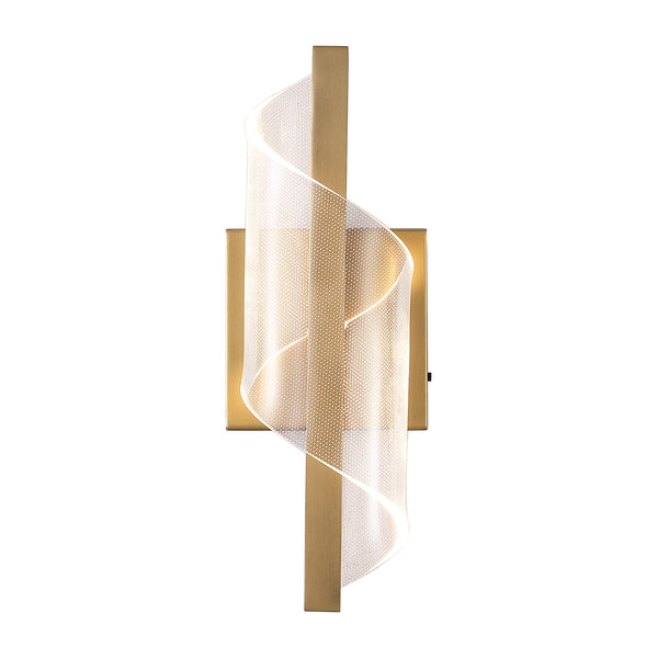 Safavieh Leighton Acrylic Wall Sconce With Clear Acrylic Diffuser And Gold Accents For Warm Ambient Glow CTL1111A