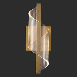 Safavieh Leighton Acrylic Wall Sconce With Clear Acrylic Diffuser And Gold Accents For Warm Ambient Glow CTL1111A