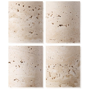 Safavieh Elinora Travertine Stone Base Table Lamp with Brass Hardware and Soft White Shade CTL1113A