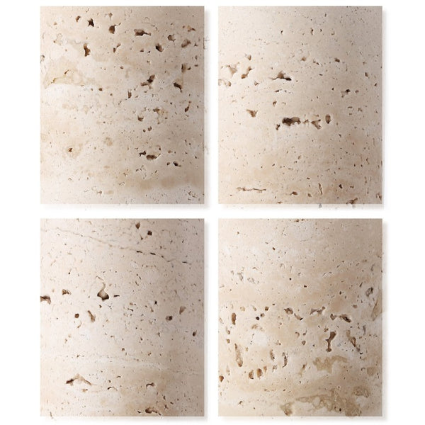 Safavieh Elinora Travertine Stone Base Table Lamp with Brass Hardware and Soft White Shade CTL1113A