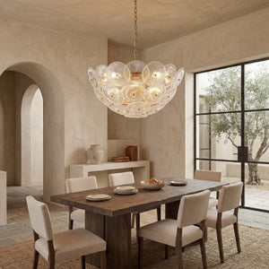 Safavieh Alberta Geometric Iron Chandelier with Clear Glass Panels and Warm Gold Finish CTL1117A