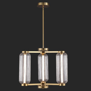 Safavieh Cyndy Square Iron and Glass Chandelier Gold Geometric Ceiling Light for Dining Rooms CTL1118A
