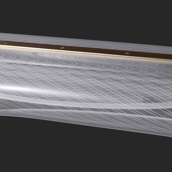 Safavieh Fenric Acrylic Linear Pendant With Clear Acrylic Diffuser And Warm Gold Finish For Modern Spaces CTL1120A