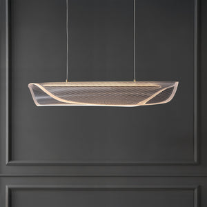 Safavieh Fenric Acrylic Linear Pendant With Clear Acrylic Diffuser And Warm Gold Finish For Modern Spaces CTL1120A