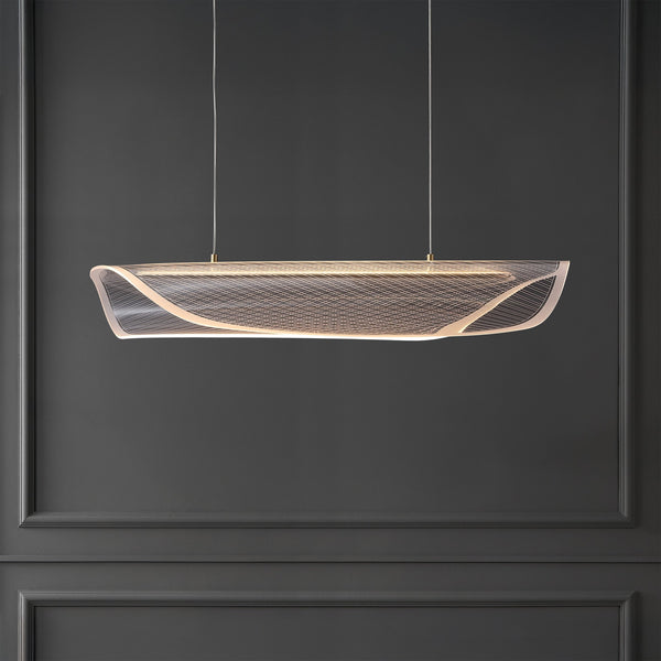 Safavieh Fenric Acrylic Linear Pendant With Clear Acrylic Diffuser And Warm Gold Finish For Modern Spaces CTL1120A