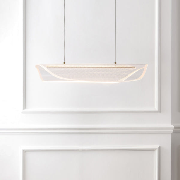 Safavieh Fenric Acrylic Linear Pendant With Clear Acrylic Diffuser And Warm Gold Finish For Modern Spaces CTL1120A