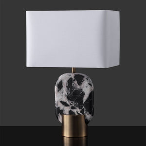 Safavieh Tarastella Genuine Marble Base Table Lamp with Metal Frame for Modern Interiors CTL1125A