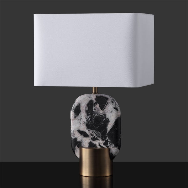 Safavieh Tarastella Genuine Marble Base Table Lamp with Metal Frame for Modern Interiors CTL1125A