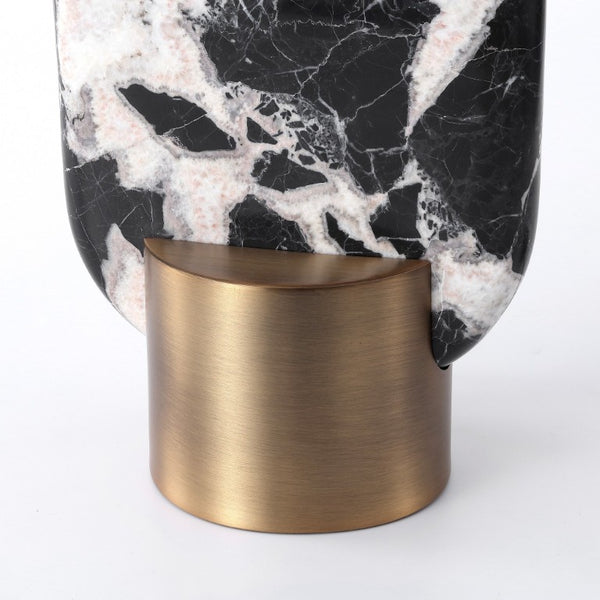 Safavieh Tarastella Genuine Marble Base Table Lamp with Metal Frame for Modern Interiors CTL1125A