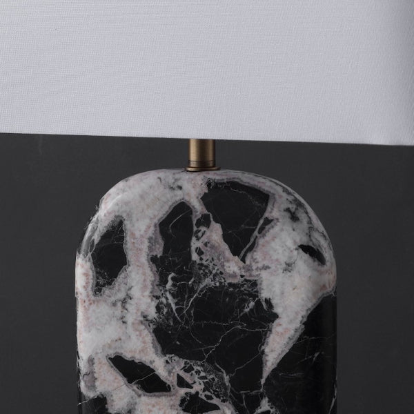Safavieh Tarastella Genuine Marble Base Table Lamp with Metal Frame for Modern Interiors CTL1125A