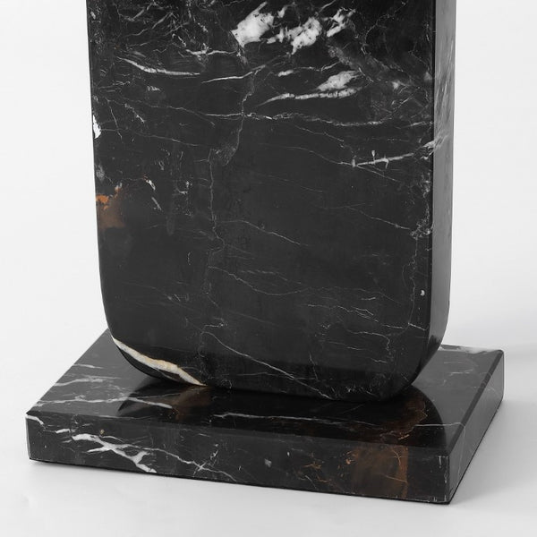 Safavieh Nikolaus Genuine Marble Base Table Lamp with Matte Black Metal for Modern Interiors CTL1127A