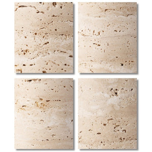 Safavieh Dante Travertine Stone Base Table Lamp with White Fabric Shade for Modern Interiors CTL1128A