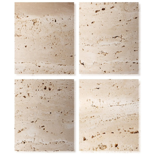 Safavieh Jiminy Travertine Stone Table Lamp with Natural Veining for Modern Organic Interiors CTL1129A