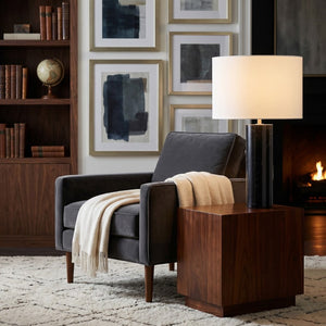 Safavieh Hilary Genuine Marble Base Table Lamp with Square Fabric Shade for Modern Interiors CTL1130A