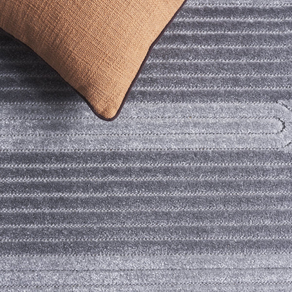 Safavieh Contour Grey & Dark Grey Medium Rectangle Area Rug - Elegant, Durable, & Easy To Maintain 5'3" X 7'6" Grey ,Dark Grey Polypropylene Ctr102f-5