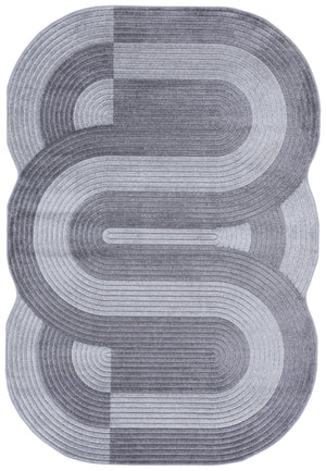 Safavieh Contour Grey & Dark Grey Medium Rectangle Area Rug - Elegant, Durable, & Easy To Maintain 5'3" X 7'6" Grey ,Dark Grey Polypropylene Ctr102f-5