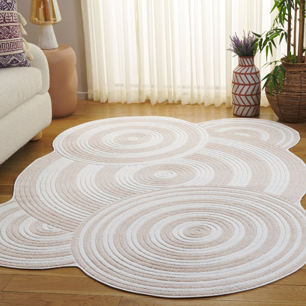 Safavieh Contour Elegant Area Rug - Modern Medium Rectangle Design For Chic Home Décor & Comfort Ivory ,Beige Polypropylene Ctr104a-5