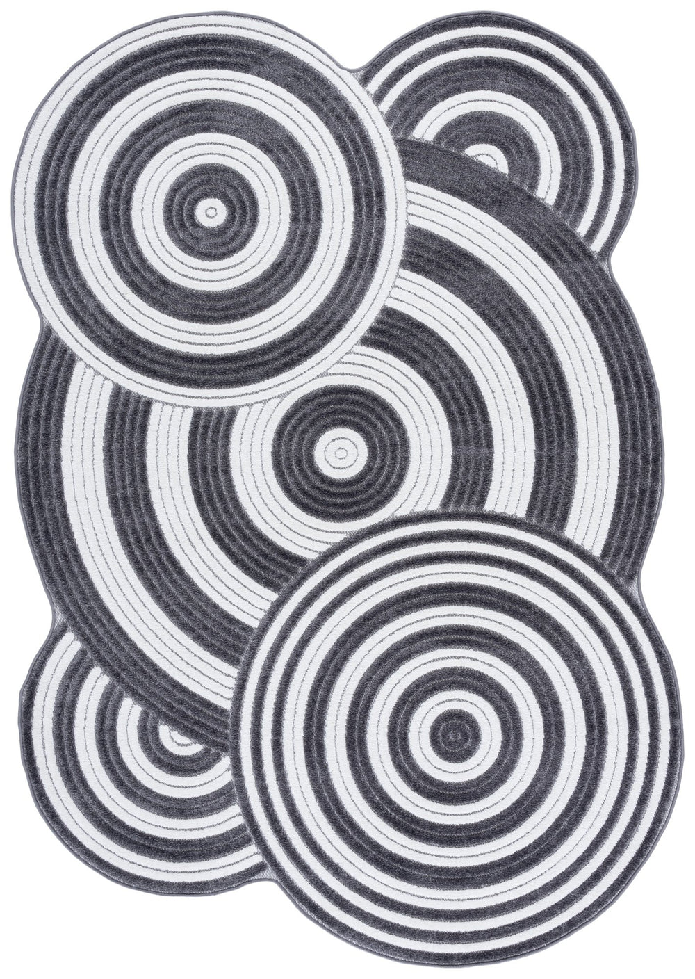 Safavieh Contour Elegant Area Rug - Modern Medium Rectangle Design For Chic Home Décor & Comfort Ivory ,Grey Polypropylene Ctr104b-5