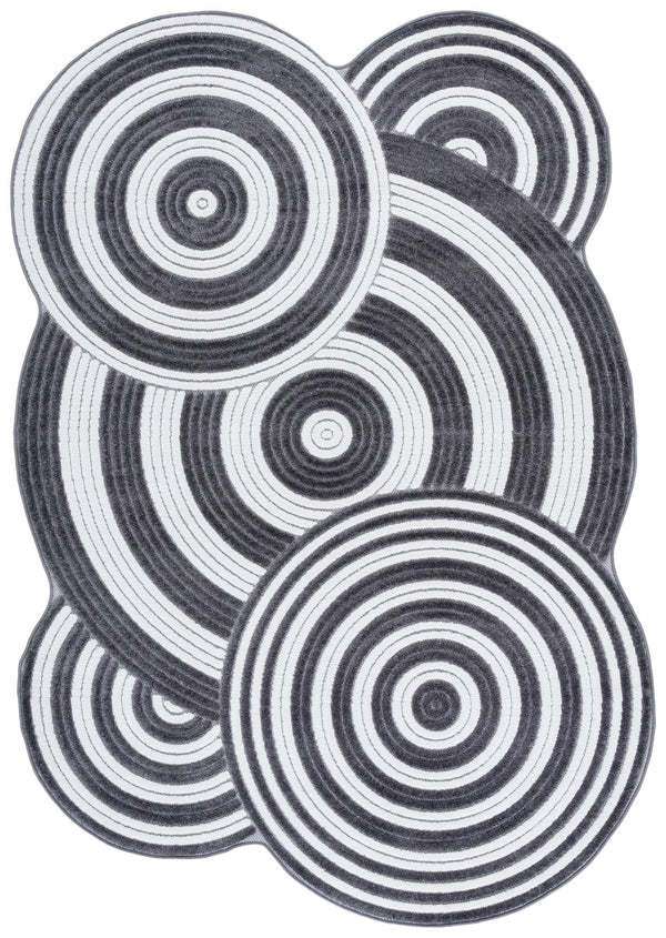 Safavieh Contour Elegant Area Rug - Modern Medium Rectangle Design For Chic Home Décor & Comfort Ivory ,Grey Polypropylene Ctr104b-5