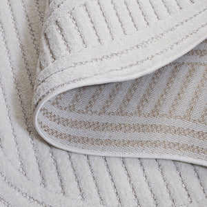 Safavieh Contour 106a Ivory Area Rug - Elegant Medium Rectangle Rug For Modern Homes, 5'3" X 7'6" Ivory Polypropylene Ctr106a-5