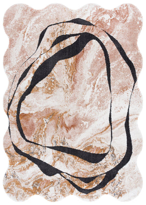 Safavieh Contour Area Rug - Modern Rust And Ivory Design For A Cozy, Elegant Living Space Enhancement Rust ,Ivory 70% Polypropylene  %30 Polyester Ctr302p-8