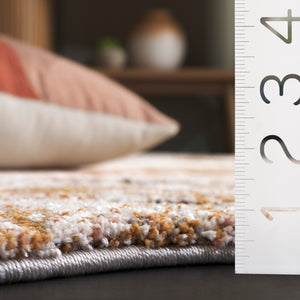 Safavieh Contour Modern Area Rug - Chic Power Loomed Design In Warm Rust And Ivory For Elegant Spaces Rust ,Ivory 70% Polypropylene  %30 Polyester Ctr303p-8