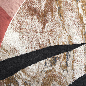 Safavieh Contour Modern Area Rug - Chic Power Loomed Design In Warm Rust And Ivory For Elegant Spaces Rust ,Ivory 70% Polypropylene  %30 Polyester Ctr303p-8