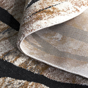 Safavieh Contour Modern Area Rug - Chic Power Loomed Design In Warm Rust And Ivory For Elegant Spaces Rust ,Ivory 70% Polypropylene  %30 Polyester Ctr303p-8