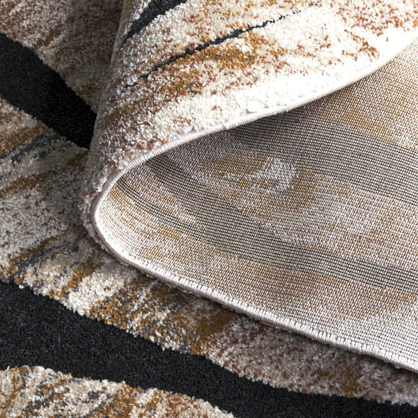 Safavieh Contour Modern Area Rug - Chic Power Loomed Design In Warm Rust And Ivory For Elegant Spaces Rust ,Ivory 70% Polypropylene  %30 Polyester Ctr303p-8