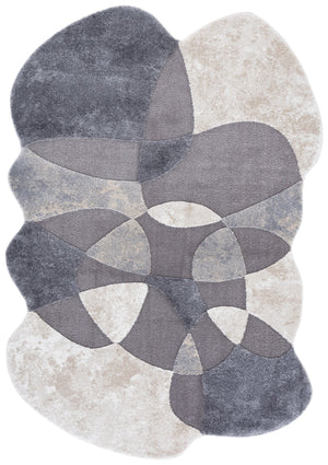 Safavieh Contour Elegant Area Rug – Transform Your Space With Stylish Comfort And Modern Minimalism Today! Grey ,Ivory 70% Polypropylene  %30 Polyester Ctr305f-8