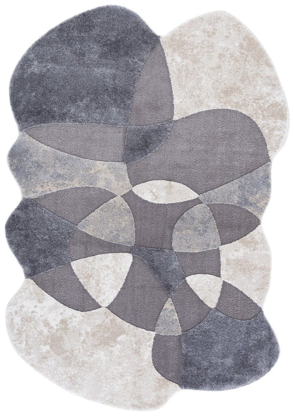 Safavieh Contour Elegant Area Rug – Transform Your Space With Stylish Comfort And Modern Minimalism Today! Grey ,Ivory 70% Polypropylene  %30 Polyester Ctr305f-8