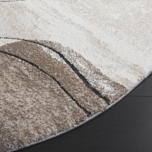 Safavieh Contour Elegant Area Rug - Modern Turkish Design For Stylish Living Spaces With Soft Durability Grey ,Ivory 70% Polypropylene  %30 Polyester Ctr307f-8