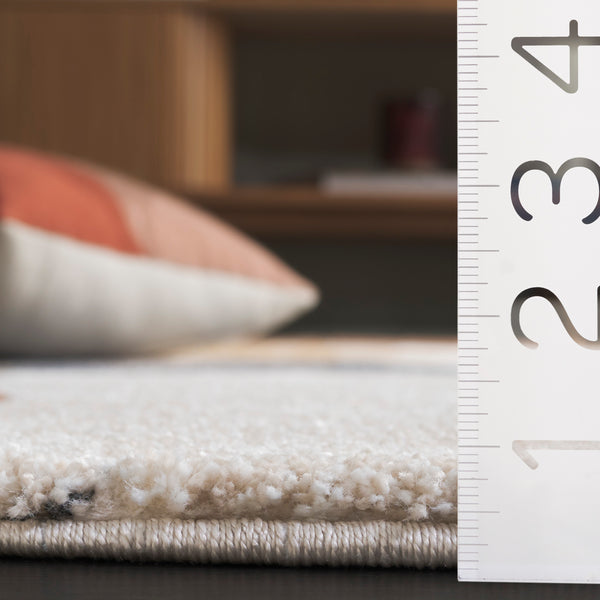 Safavieh Contour Area Rug - Timeless Elegance For Modern Living Spaces, Durable & Easy To Maintain Design Rust ,Ivory 70% Polypropylene  %30 Polyester Ctr307p-5