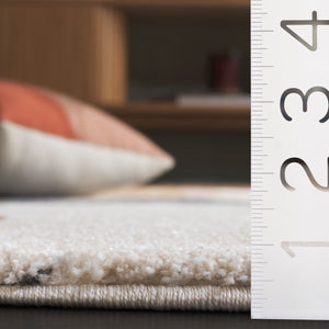 Safavieh Contour Elegant Area Rug - Modern Turkish Design For Stylish Living Spaces With Soft Durability Rust ,Ivory 70% Polypropylene  %30 Polyester Ctr307p-8