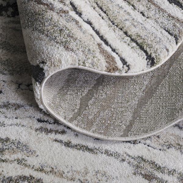 Safavieh Contour Modern Green And Ivory Rug - Luxurious 5'5" X 7'6" Power Loomed Turkish Design For Any Space Green ,Ivory 70% Polypropylene  %30 Polyester Ctr309y-5