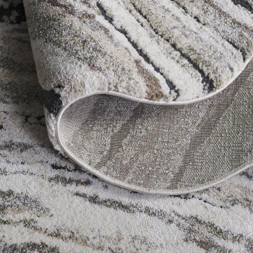 Safavieh Contour Area Rug - Modern Elegance In Serene Colors For Stylish Living Spaces And Comfort Underfoot Green ,Ivory 70% Polypropylene  %30 Polyester Ctr309y-8