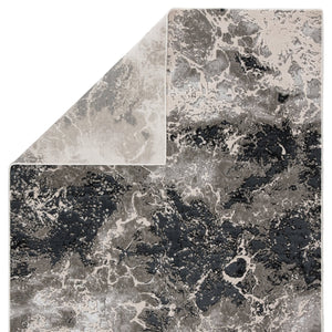 Jaipur Living Catalyst Fen Cty01 Powerloomed Machinemade 65% Polyester 35% Polypropylene Abstract Abstract Indoor Rug Black, Gray 65% Polyester 35% Polypropylene Rug145289