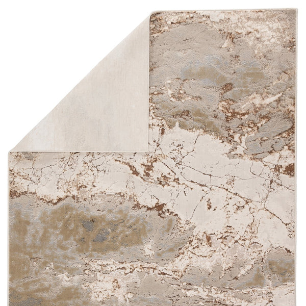 Jaipur Living Catalyst Cisco Cty03 Powerloomed Machinemade 65% Polyester 35% Polypropylene Abstract Abstract Indoor Rug Gray, Brown 65% Polyester 35% Polypropylene Rug145284